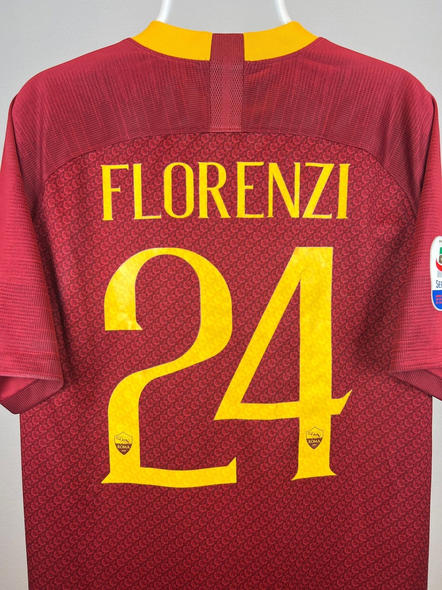 Alessandro Florenzi - Roma 2018/19 hjemmebane trøje XL 🇮🇹 Fodboldshoppen_dk 5