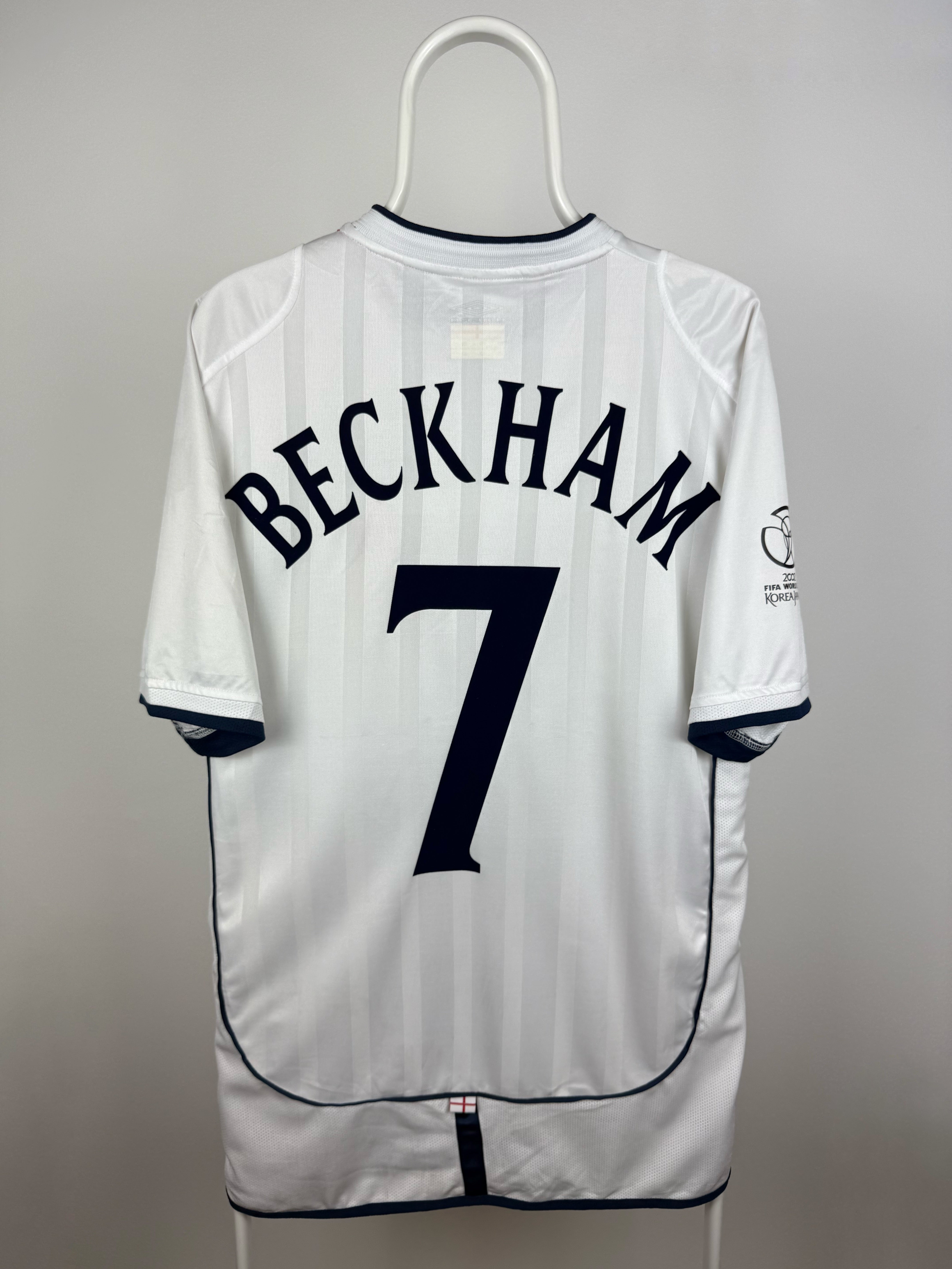 David Beckham - England 2002 hjemmebane trøje L 🏴󠁧󠁢󠁥󠁮󠁧󠁿