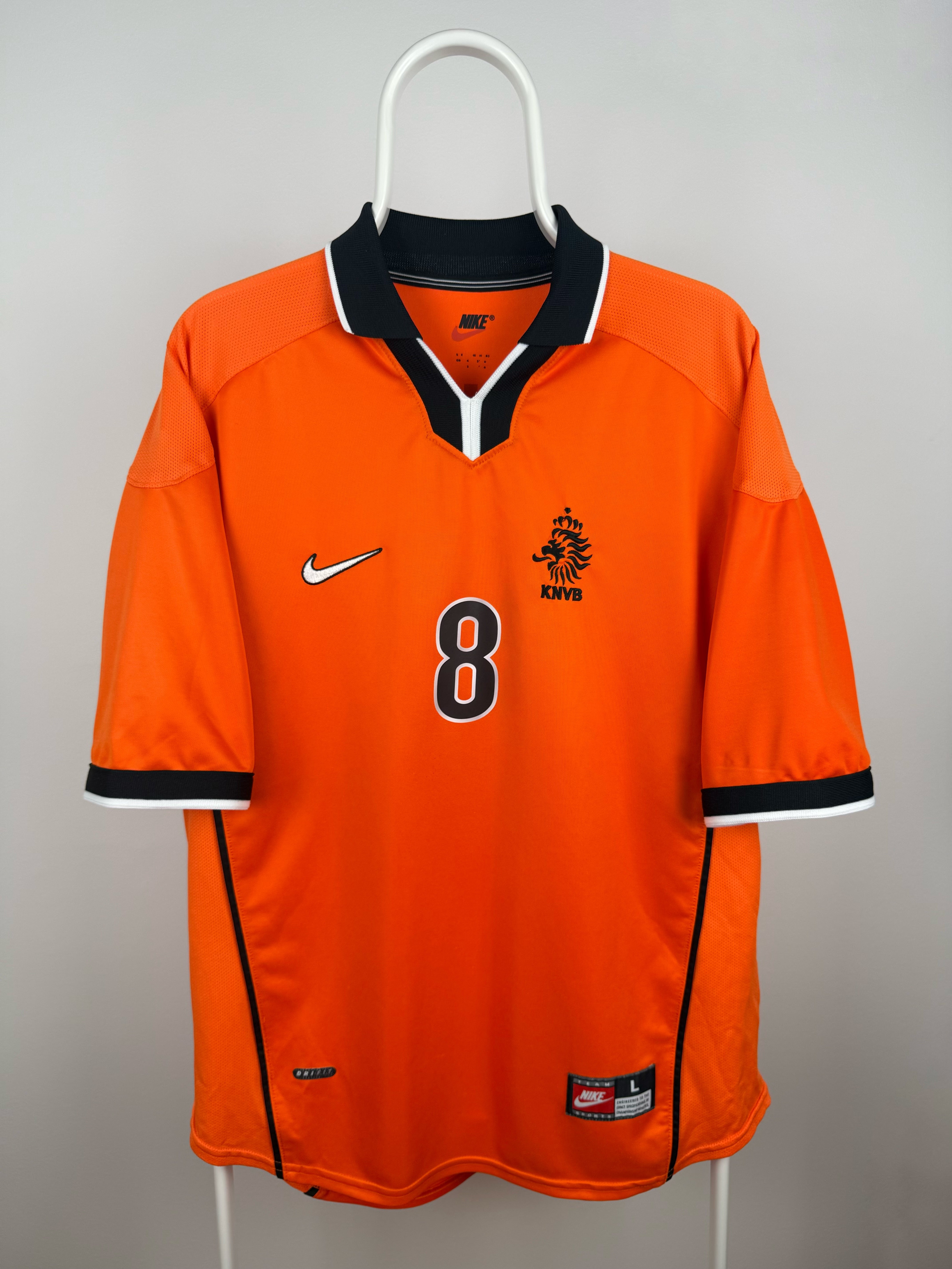 Dennis Bergkamp - Holland 1998 hjemmebane trøje L 🇳🇱