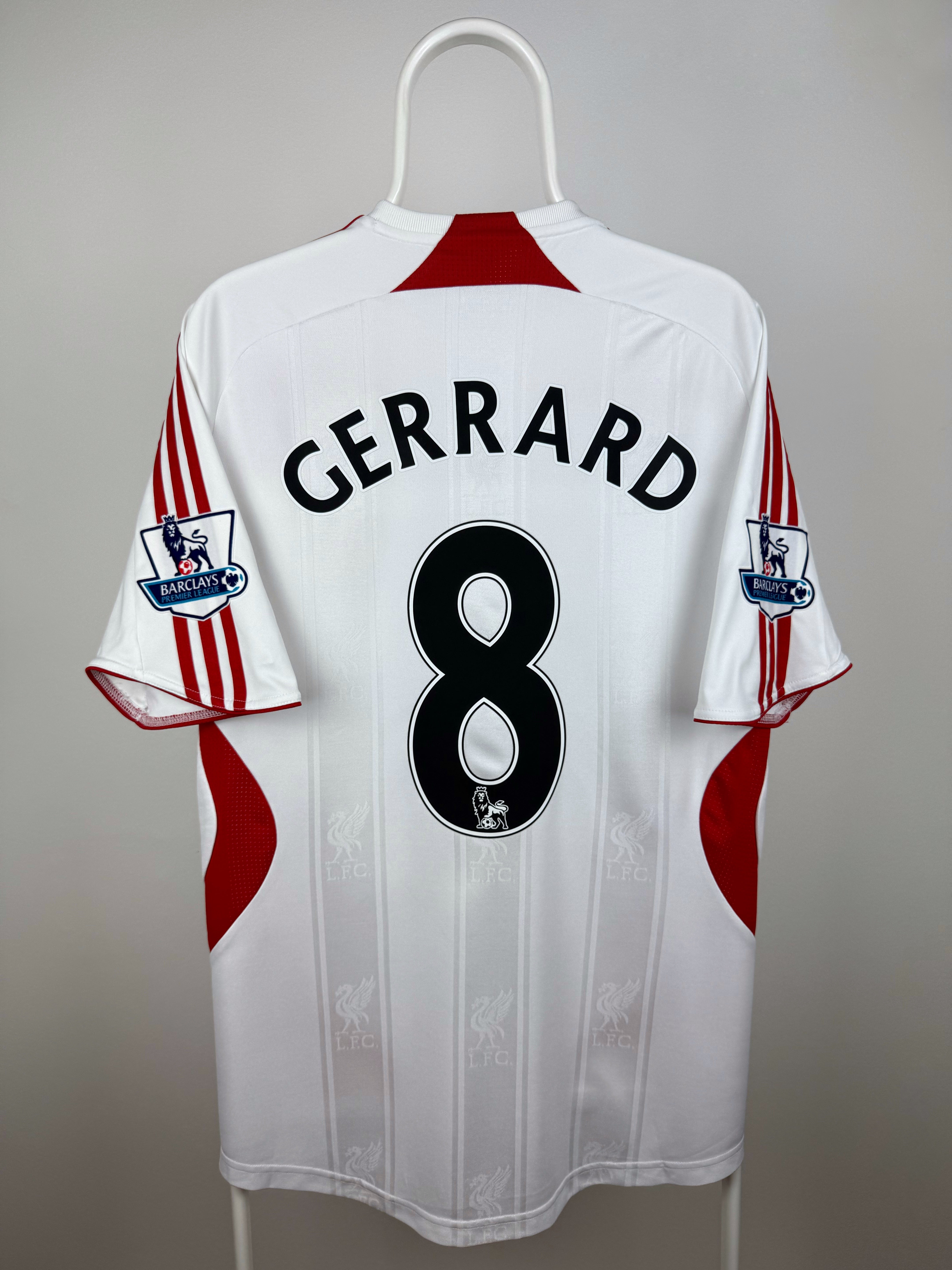 Steven Gerrard - Liverpool 2007/08 udebane trøje M 🏴󠁧󠁢󠁥󠁮󠁧󠁿
