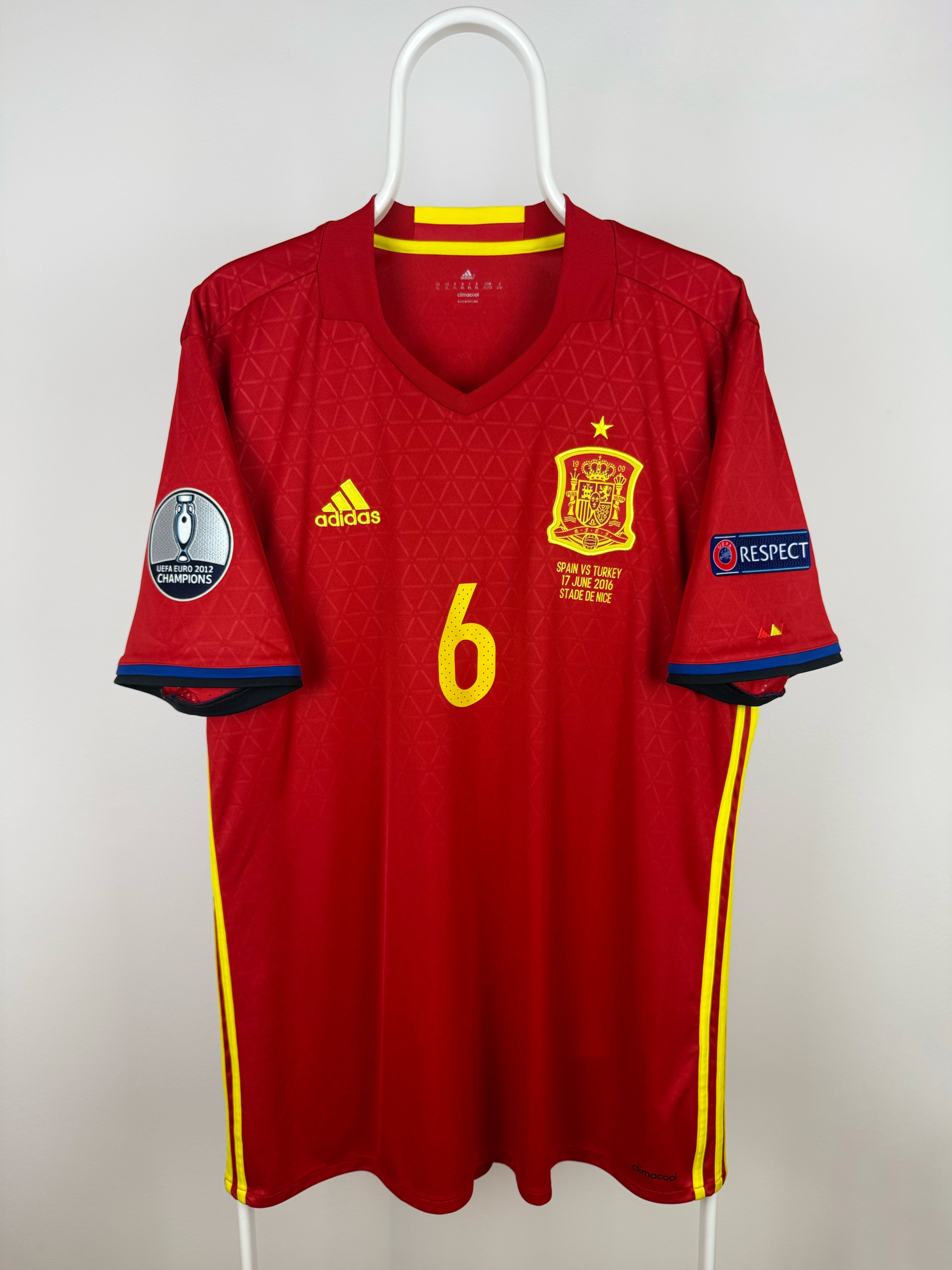 Andres Iniesta - Spanien 2016 hjemmebane trøje XL 🇪🇸