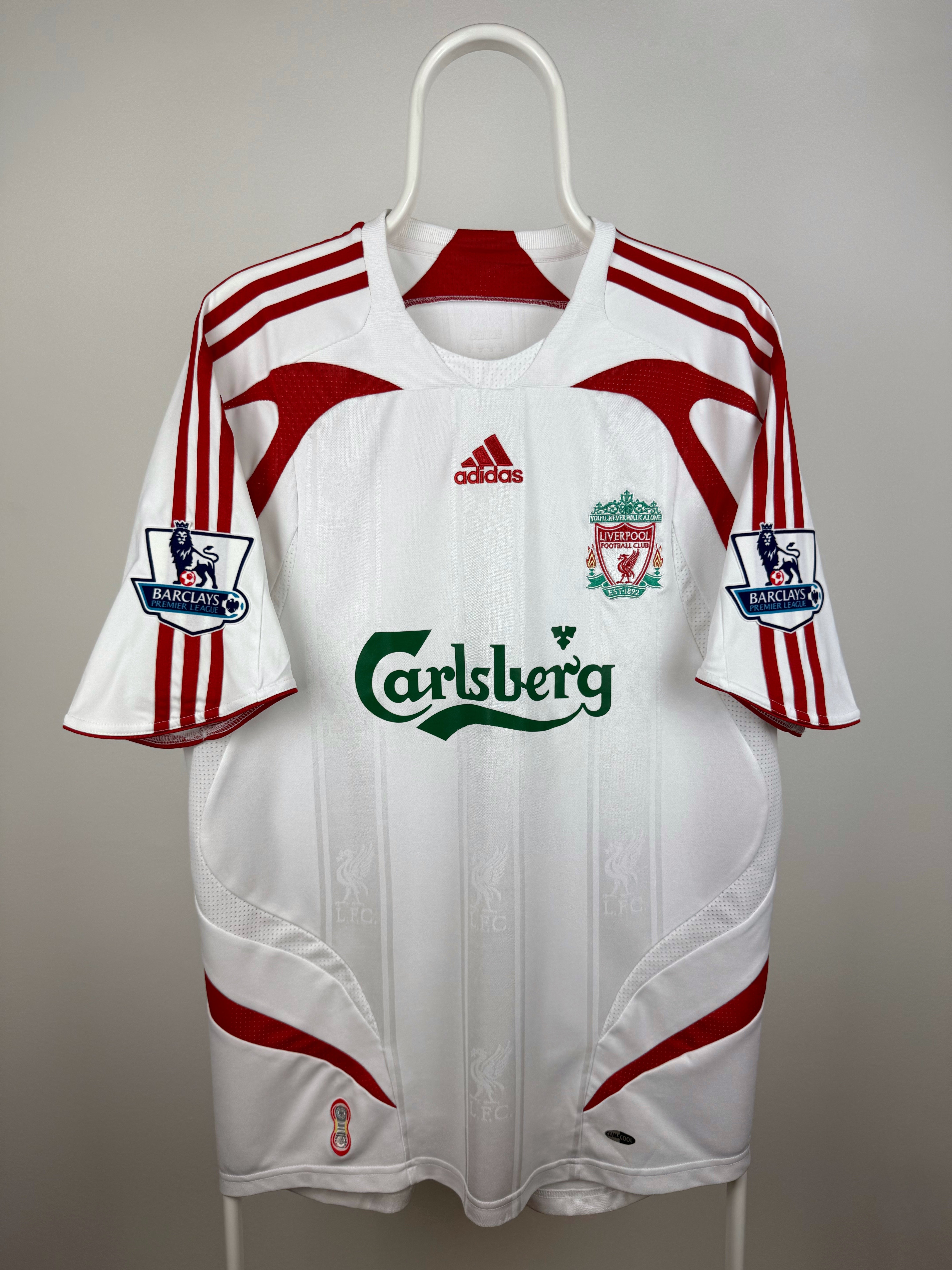 Steven Gerrard - Liverpool 2007/08 udebane trøje M 🏴󠁧󠁢󠁥󠁮󠁧󠁿