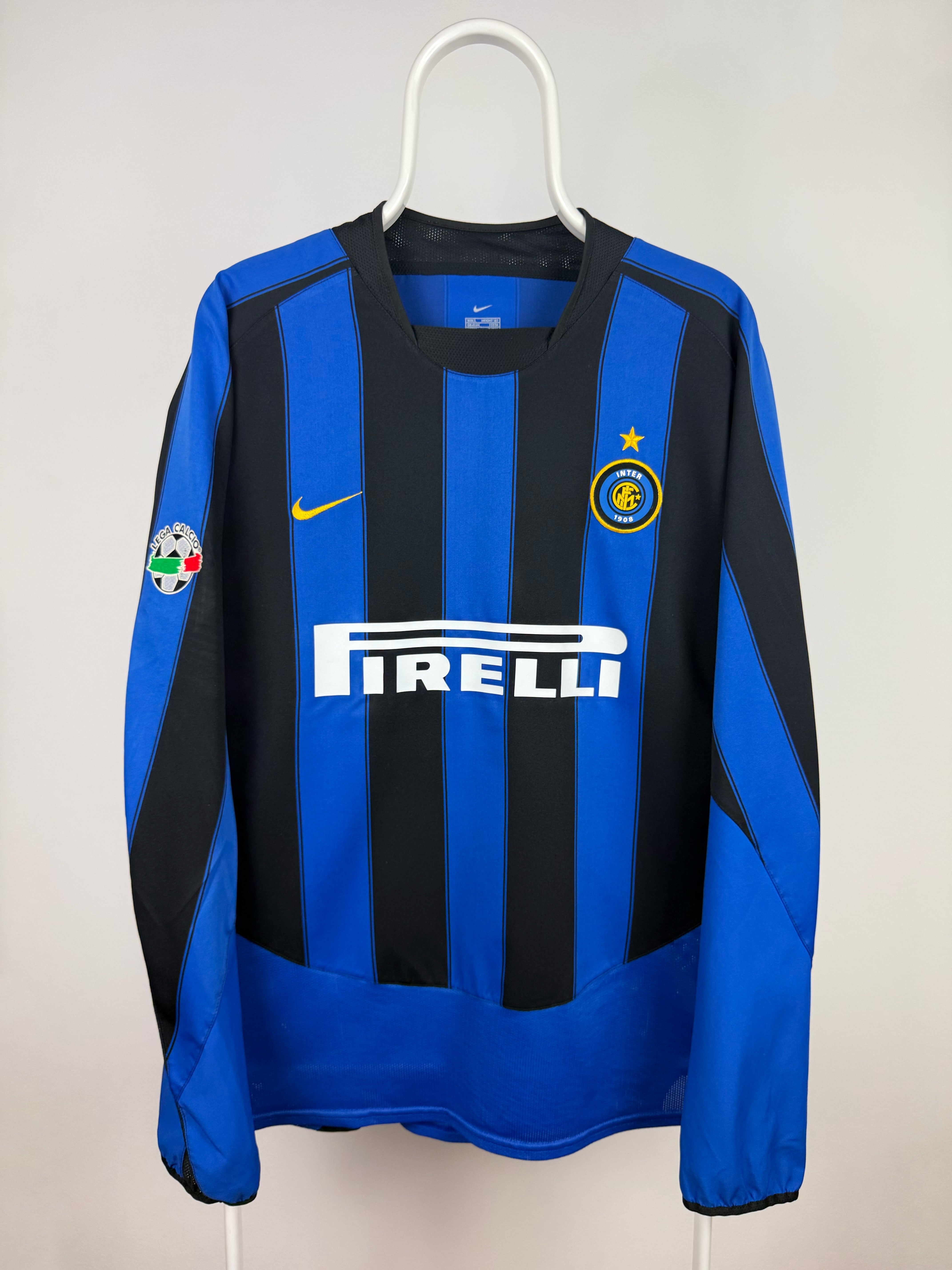 Adriano - Inter 2003/04 hjemmebane trøje L 🇧🇷