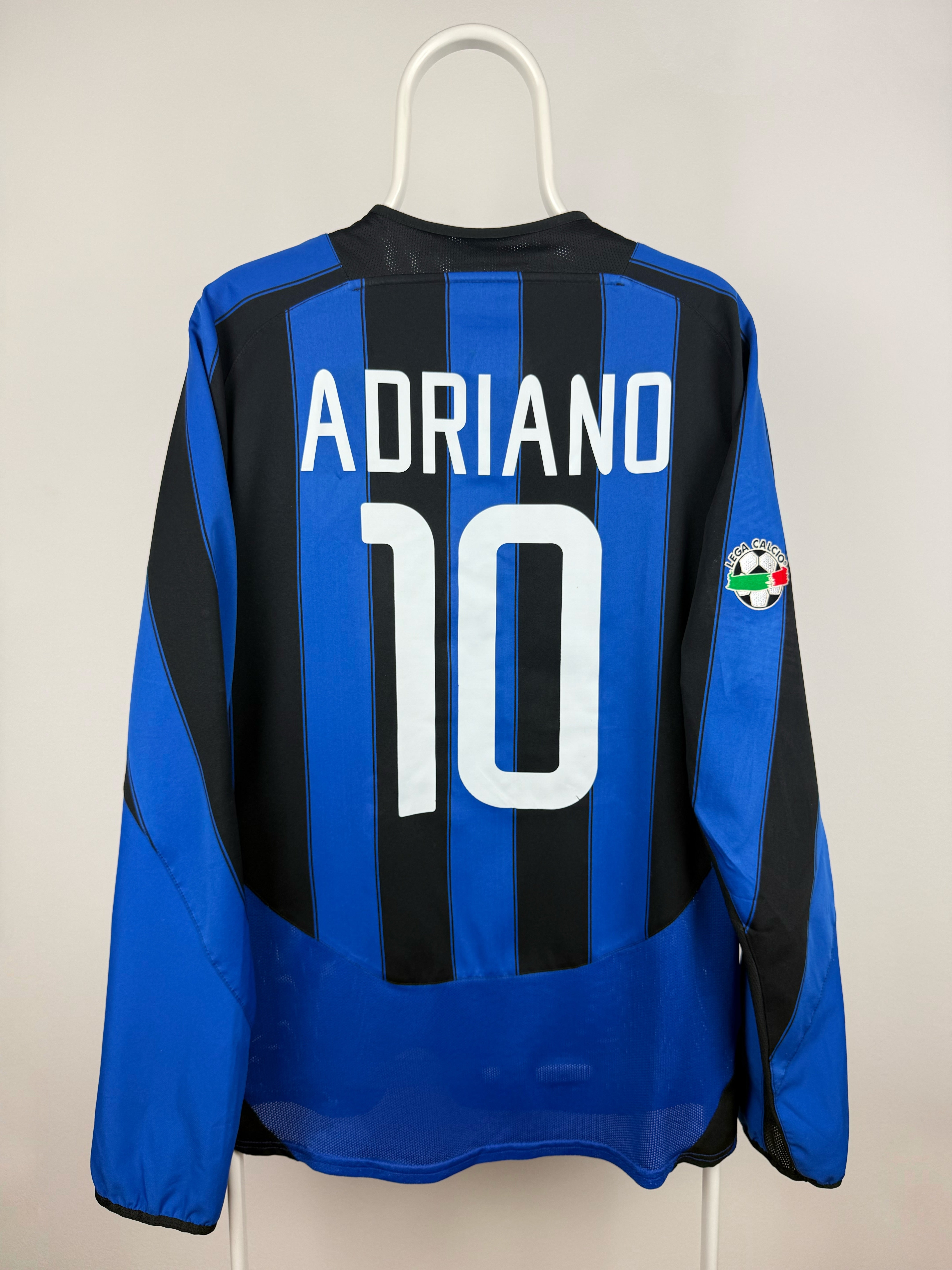 Adriano - Inter 2003/04 hjemmebane trøje L 🇧🇷