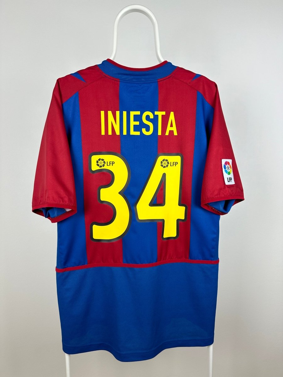 Andres Iniesta - FC Barcelona 2002/03 hjemmebane trøje L 🇪🇸 Fodboldshoppen_dk 1