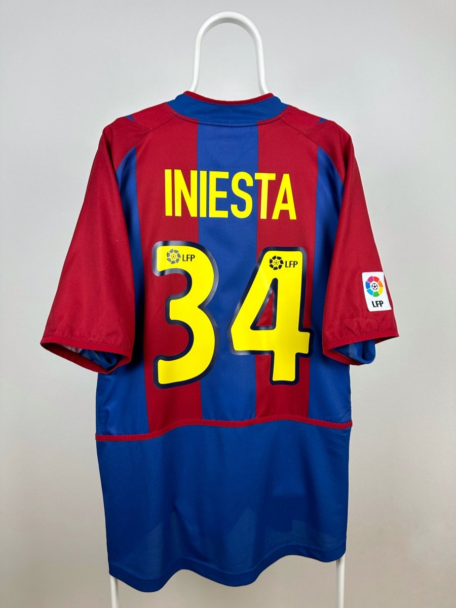 Andres Iniesta - FC Barcelona 2002/03 hjemmebane trøje XL 🇪🇸 Fodboldshoppen_dk 1