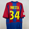 Andres Iniesta - FC Barcelona 2002/03 hjemmebane trøje XL 🇪🇸 Fodboldshoppen_dk 1