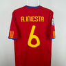 Andres Iniesta - Spanien 2010 hjemmebane trøje M 🇪🇸 Fodboldshoppen_dk 1