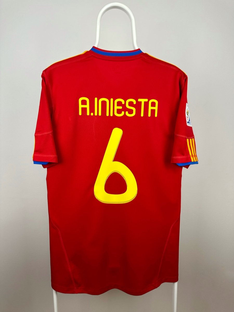 Andres Iniesta - Spanien 2010 hjemmebane trøje M 🇪🇸 Fodboldshoppen_dk 1