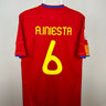 Andres Iniesta - Spanien 2010 hjemmebane trøje M 🇪🇸 Fodboldshoppen_dk 1