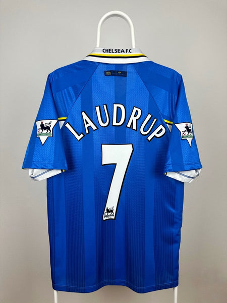激レア❗️ラウドルップ　チェルシーFC LAUDRUP 7番 97-99 home MINT Brian Laudrup 7 L Chelsea FC 1998 Away 3rd Football