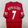Cristiano Ronaldo - Manchester United 2003/04 hjemmebane trøje XL 🇵🇹 Fodboldshoppen_dk 1