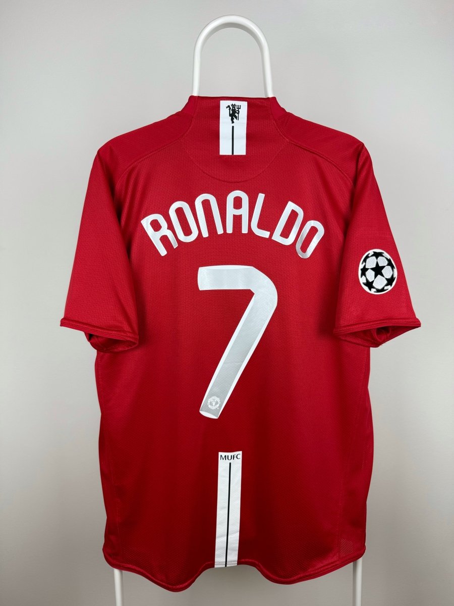 Cristiano Ronaldo - Manchester United 2007/08 hjemmebane trøje L 🇵🇹 Fodboldshoppen_dk 1