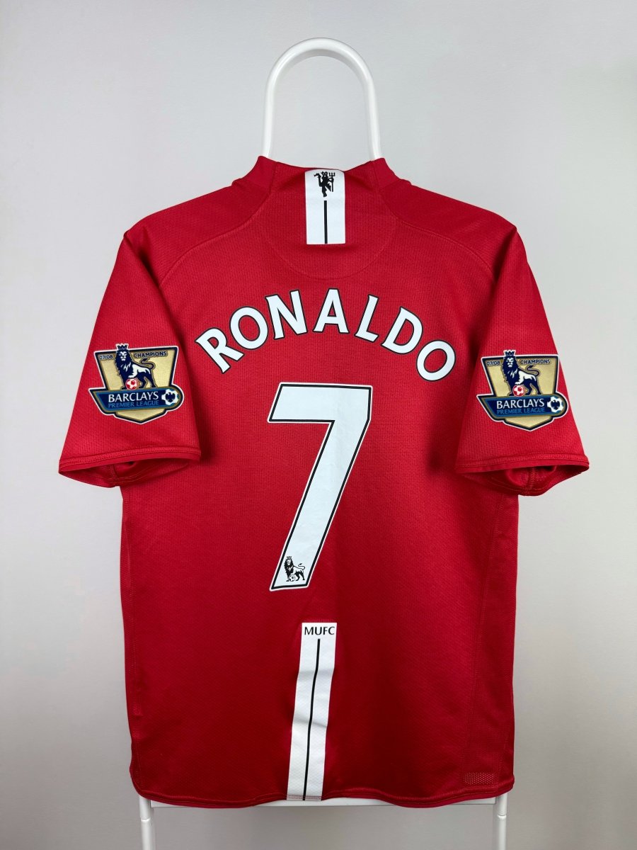 Cristiano Ronaldo - Manchester United 2007/09 hjemmebane trøje M 🇵🇹 Fodboldshoppen_dk 1