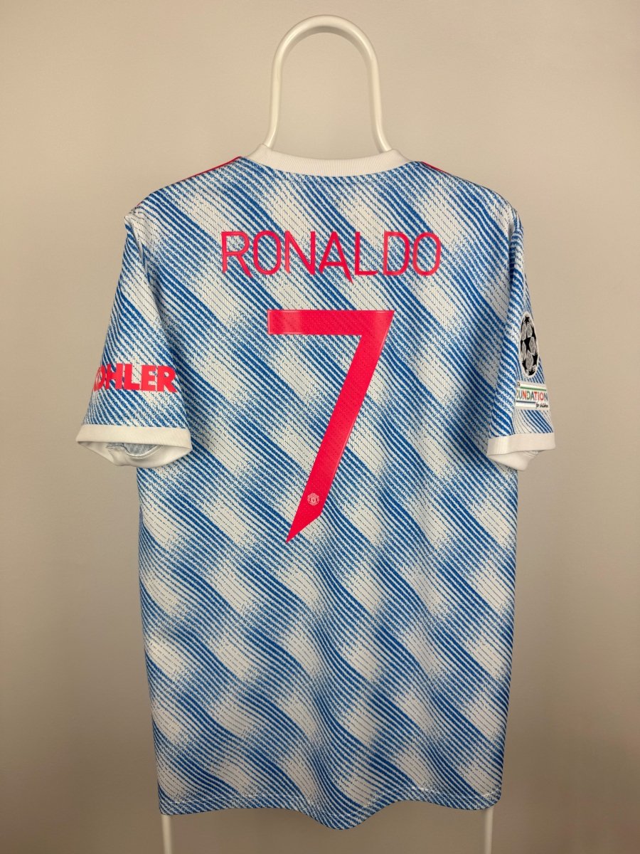 Cristiano Ronaldo - Manchester United 2021/22 udebane trøje L 🇵🇹 Fodboldshoppen_dk 1