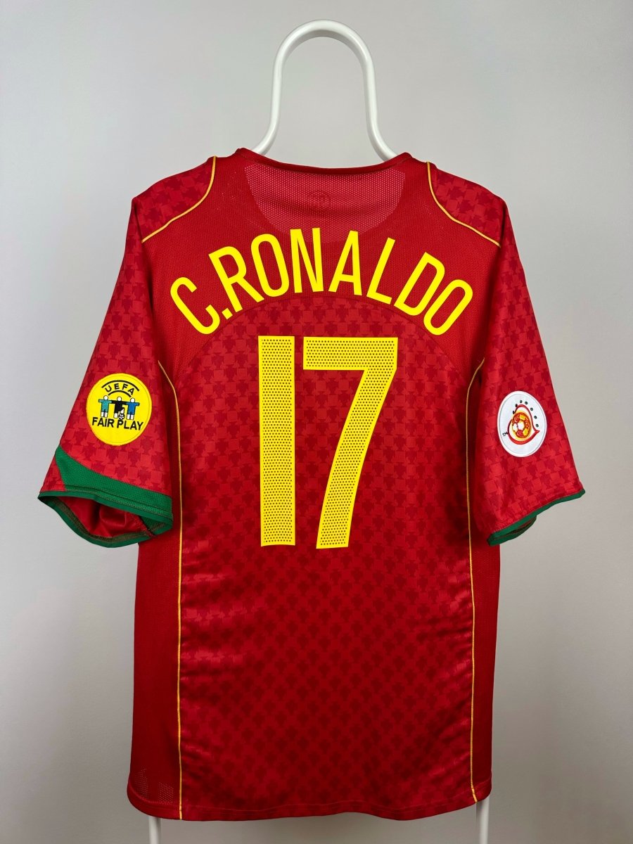 Cristiano Ronaldo - Portugal 2004 hjemmebane trøje XL 🇵🇹 Fodboldshoppen_dk 1