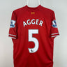 Daniel Agger - Liverpool 2013/14 hjemmebane trøje M 🇩🇰 Fodboldshoppen_dk 1