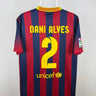 Daniel Alves - FC Barcelona 2013/14 hjemmebane trøje M 🇧🇷 Fodboldshoppen_dk 1