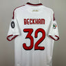 David Beckham - AC Milan 2009/10 udebane trøje L 🏴󠁧󠁢󠁥󠁮󠁧󠁿 Fodboldshoppen_dk 1