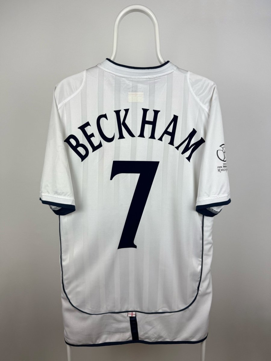 David Beckham - England 2002 hjemmebane trøje L 🏴󠁧󠁢󠁥󠁮󠁧󠁿 Fodboldshoppen_dk 1