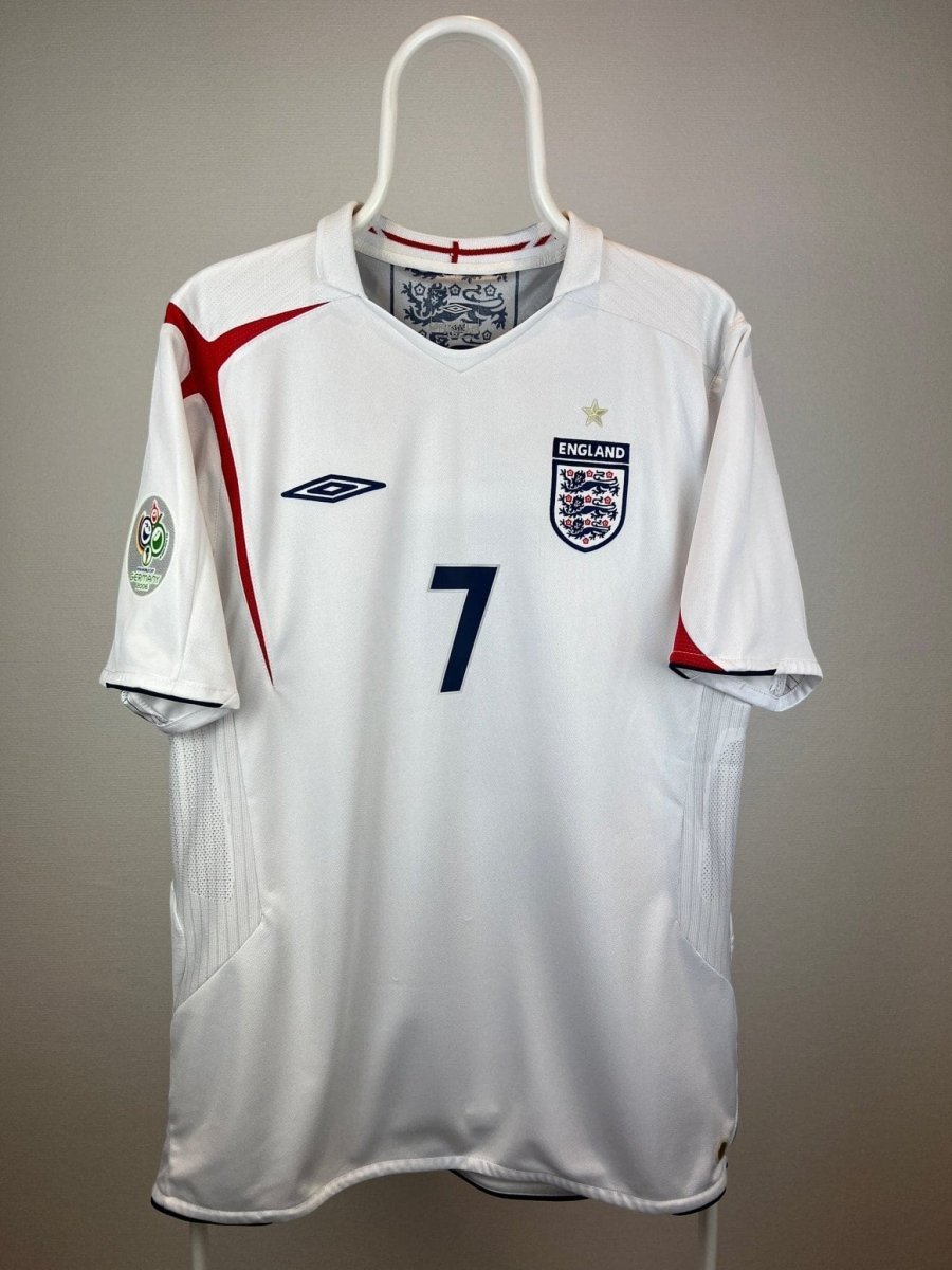 David Beckham - England 2006 hjemmebane trøje L 🏴󠁧󠁢󠁥󠁮󠁧󠁿 Fodboldshoppen_dk 2