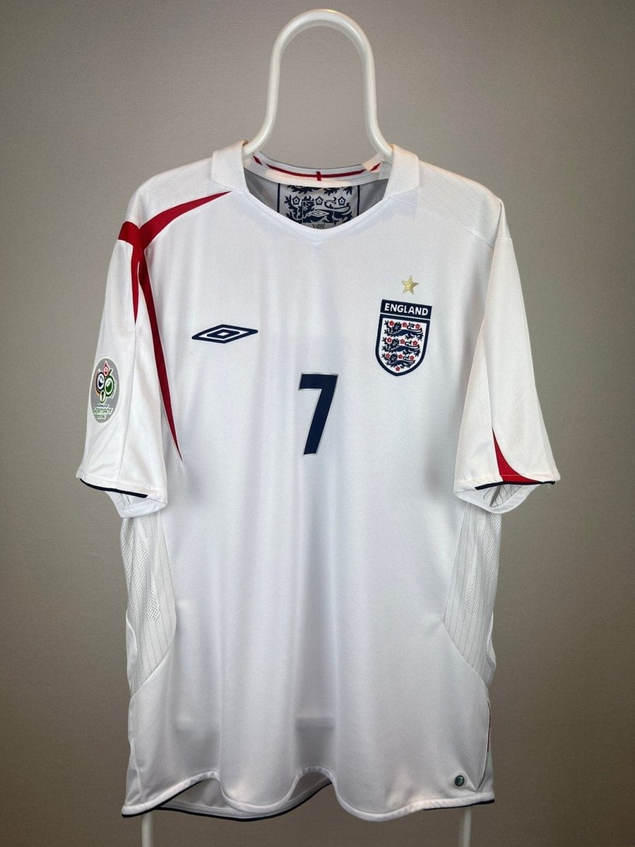 David Beckham - England 2006 hjemmebane trøje XL 🏴󠁧󠁢󠁥󠁮󠁧󠁿 Fodboldshoppen_dk 2