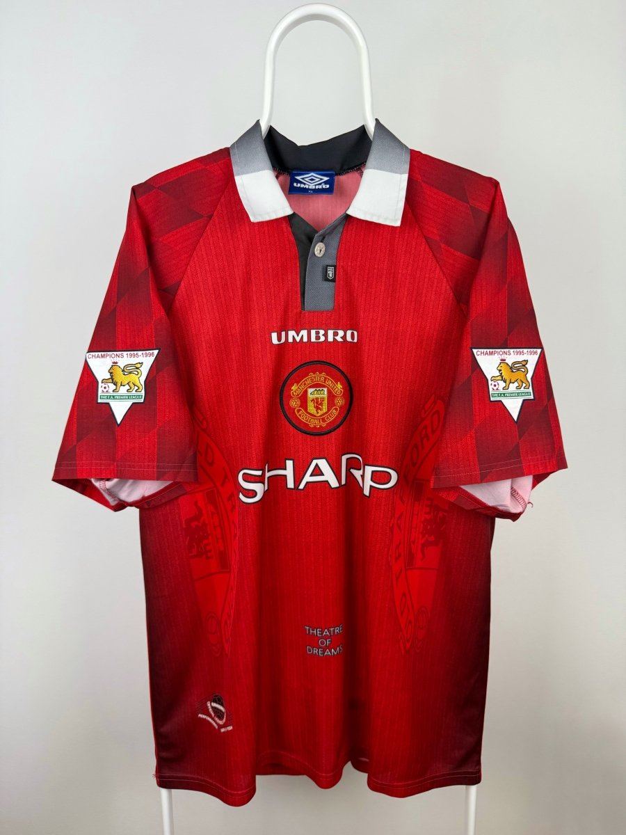 David Beckham - Manchester United 1996/97 hjemmebane trøje XL 🏴󠁧󠁢󠁥󠁮󠁧󠁿 Fodboldshoppen_dk 2