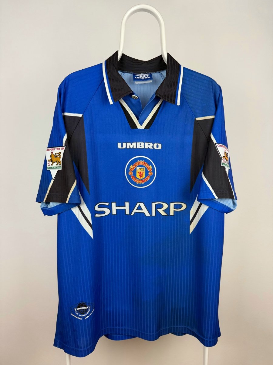 David Beckham - Manchester United 1996/97 udebane trøje XL 🏴󠁧󠁢󠁥󠁮󠁧󠁿 Fodboldshoppen_dk 2