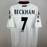 David Beckham - Manchester United 1997/98 udebane trøje XL 🏴󠁧󠁢󠁥󠁮󠁧󠁿 Fodboldshoppen_dk 1