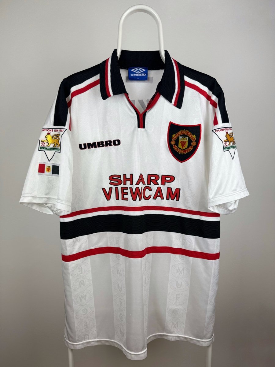David Beckham - Manchester United 1997/98 udebane trøje XL 🏴󠁧󠁢󠁥󠁮󠁧󠁿 Fodboldshoppen_dk 2