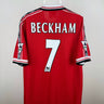 David Beckham - Manchester United 1998/99 hjemmebane trøje XL 🏴󠁧󠁢󠁥󠁮󠁧󠁿 Fodboldshoppen_dk 1