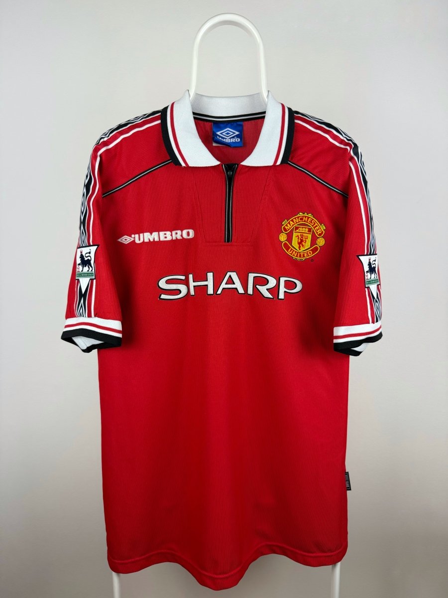 David Beckham - Manchester United 1998/99 hjemmebane trøje XL 🏴󠁧󠁢󠁥󠁮󠁧󠁿 Fodboldshoppen_dk 2