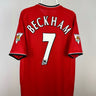 David Beckham - Manchester United 2000/01 hjemmebane trøje L 🏴󠁧󠁢󠁥󠁮󠁧󠁿 Fodboldshoppen_dk 1