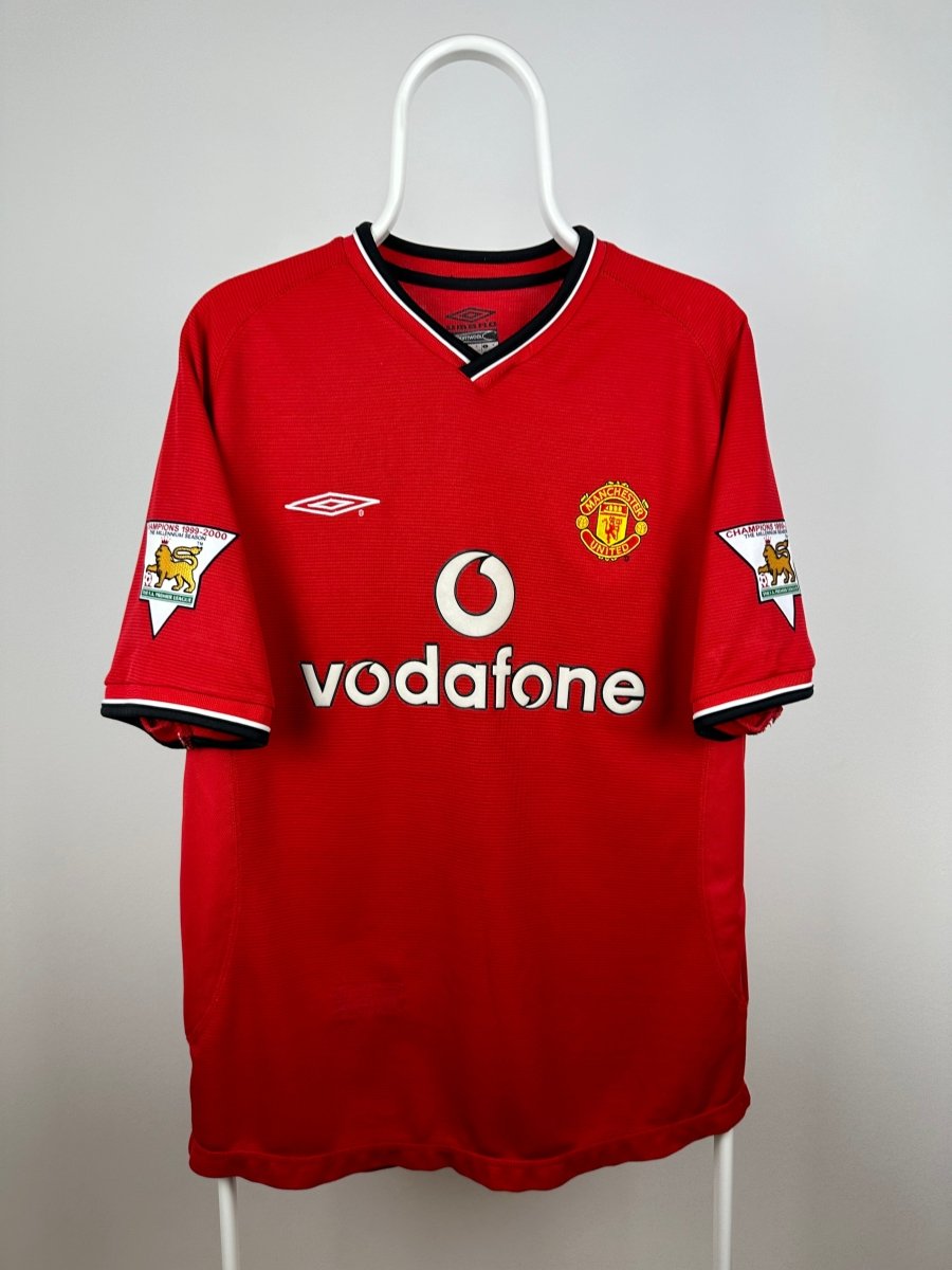 David Beckham - Manchester United 2000/01 hjemmebane trøje M 🏴󠁧󠁢󠁥󠁮󠁧󠁿 Fodboldshoppen_dk 2