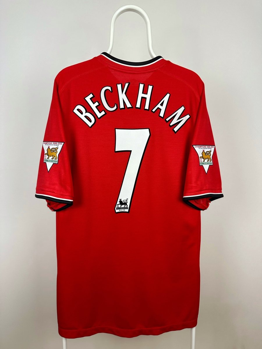 David Beckham - Manchester United 2000/01 hjemmebane trøje XL 🏴󠁧󠁢󠁥󠁮󠁧󠁿 Fodboldshoppen_dk 1