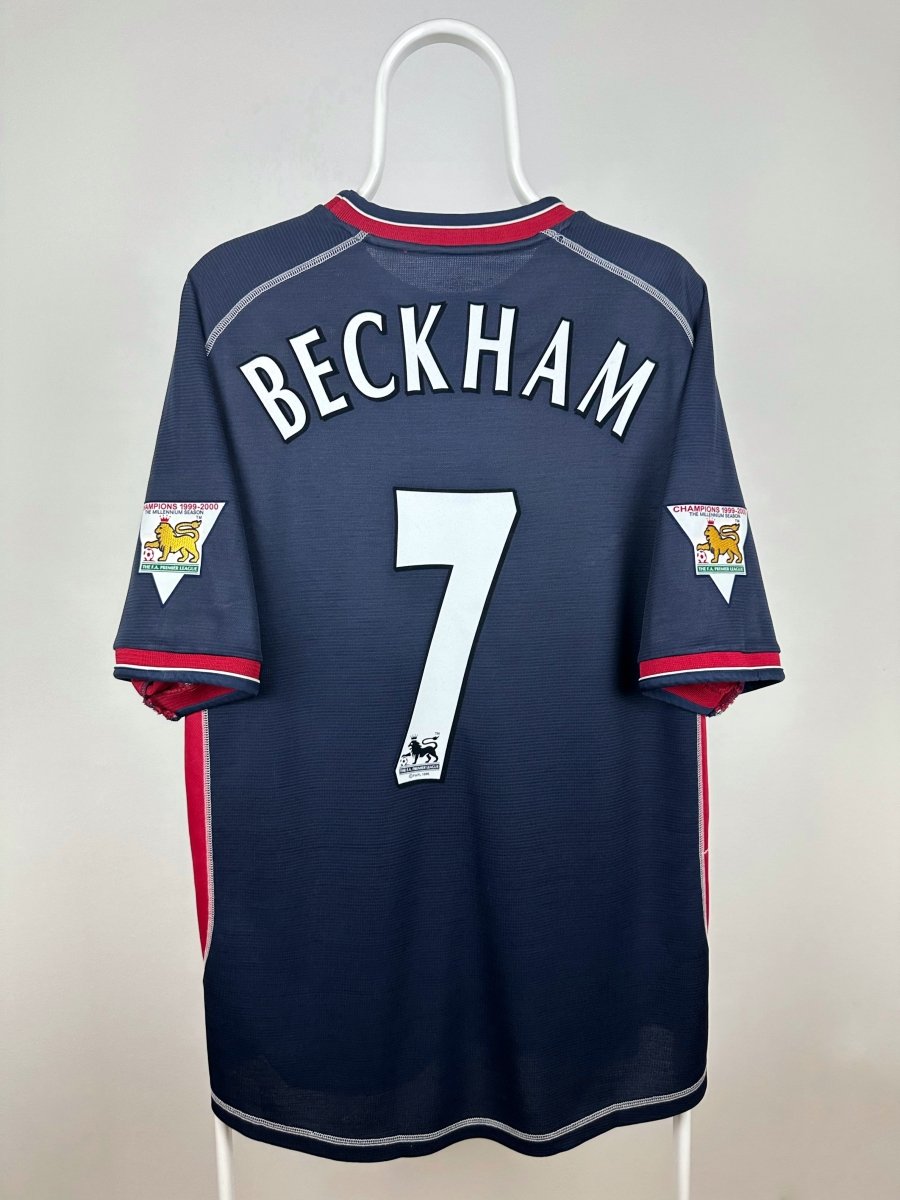 David Beckham - Manchester United 2000/01 udebane trøje XL 🏴󠁧󠁢󠁥󠁮󠁧󠁿 Fodboldshoppen_dk 1