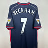 David Beckham - Manchester United 2000/01 udebane trøje XL 🏴󠁧󠁢󠁥󠁮󠁧󠁿 Fodboldshoppen_dk 1