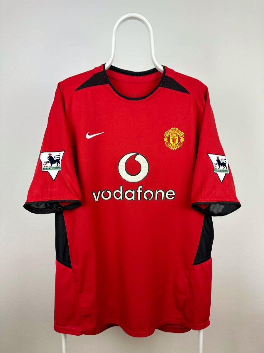 David Beckham - Manchester United 2002/03 hjemmebane trøje L 🏴󠁧󠁢󠁥󠁮󠁧󠁿 Fodboldshoppen_dk 2