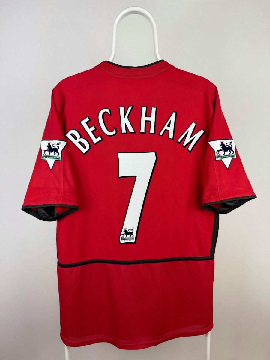 David Beckham - Manchester United 2002/03 hjemmebane trøje M 🏴󠁧󠁢󠁥󠁮󠁧󠁿 Fodboldshoppen_dk 1