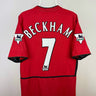 David Beckham - Manchester United 2002/03 hjemmebane trøje M 🏴󠁧󠁢󠁥󠁮󠁧󠁿 Fodboldshoppen_dk 1