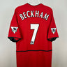 David Beckham - Manchester United 2002/03 hjemmebane trøje XL 🏴󠁧󠁢󠁥󠁮󠁧󠁿 Fodboldshoppen_dk 1