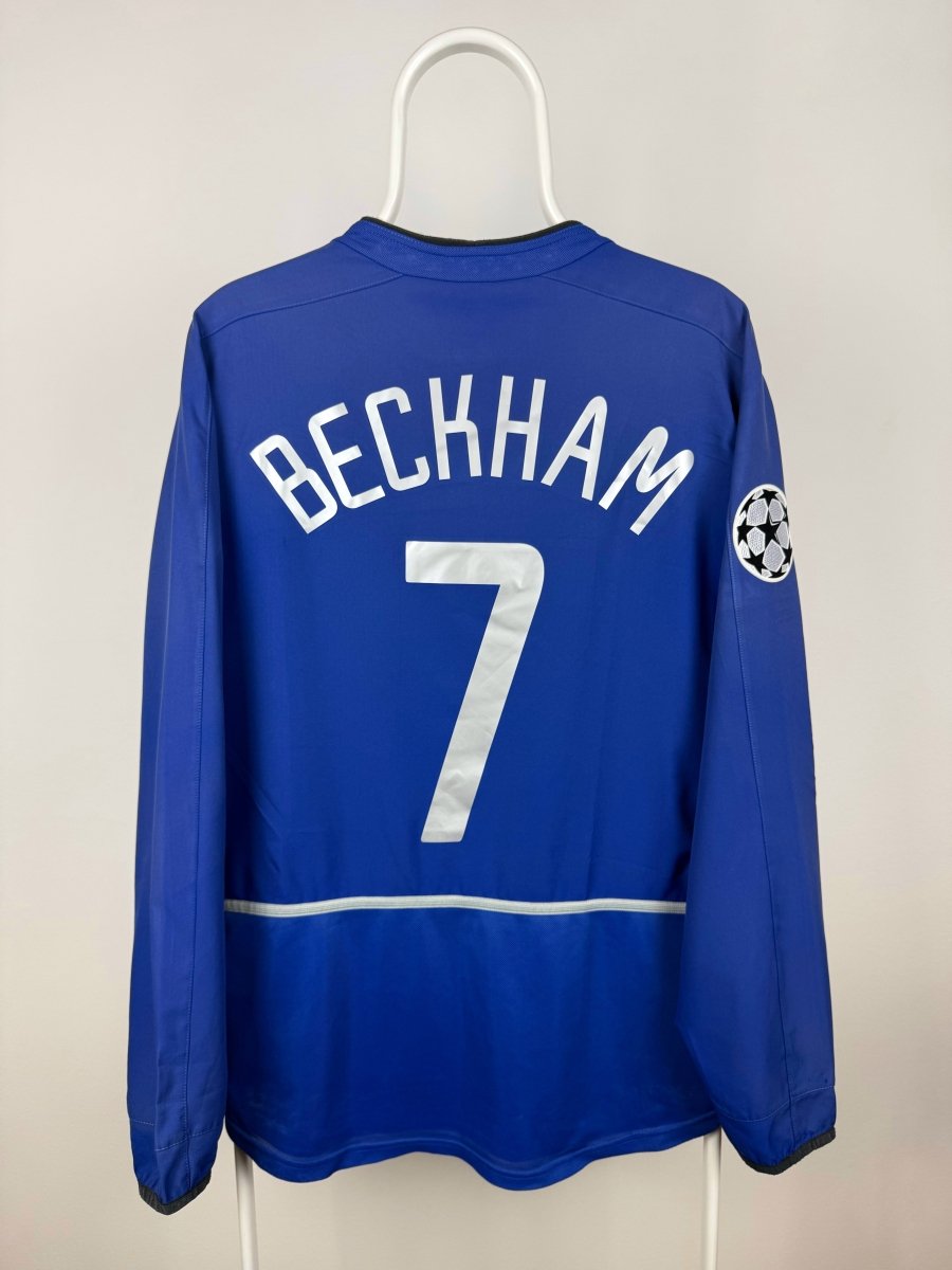 David Beckham - Manchester United 2002/03 udebane trøje M 🏴󠁧󠁢󠁥󠁮󠁧󠁿 Fodboldshoppen_dk 1
