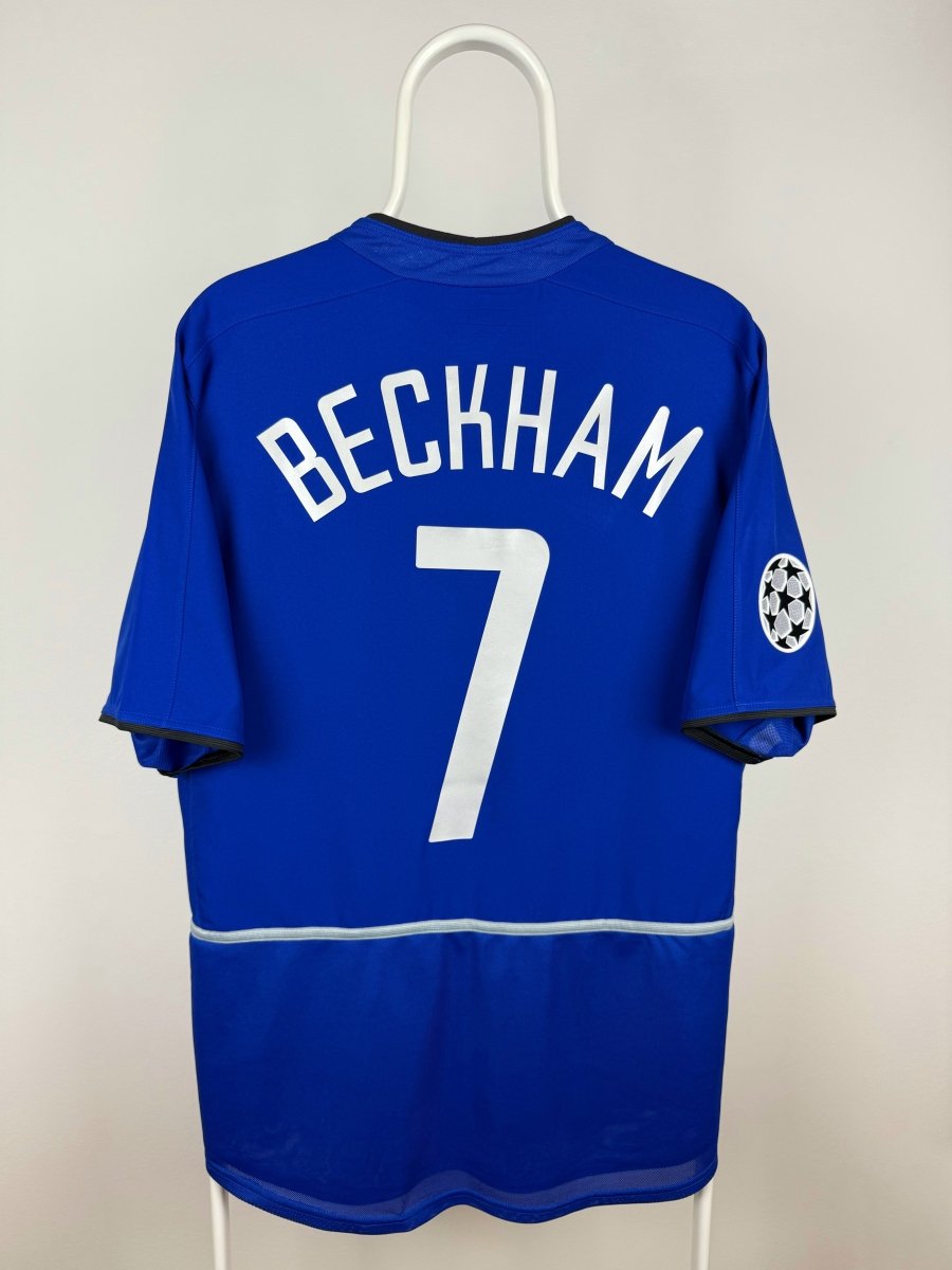 David Beckham - Manchester United 2002/03 udebane trøje M 🏴󠁧󠁢󠁥󠁮󠁧󠁿 Fodboldshoppen_dk 1