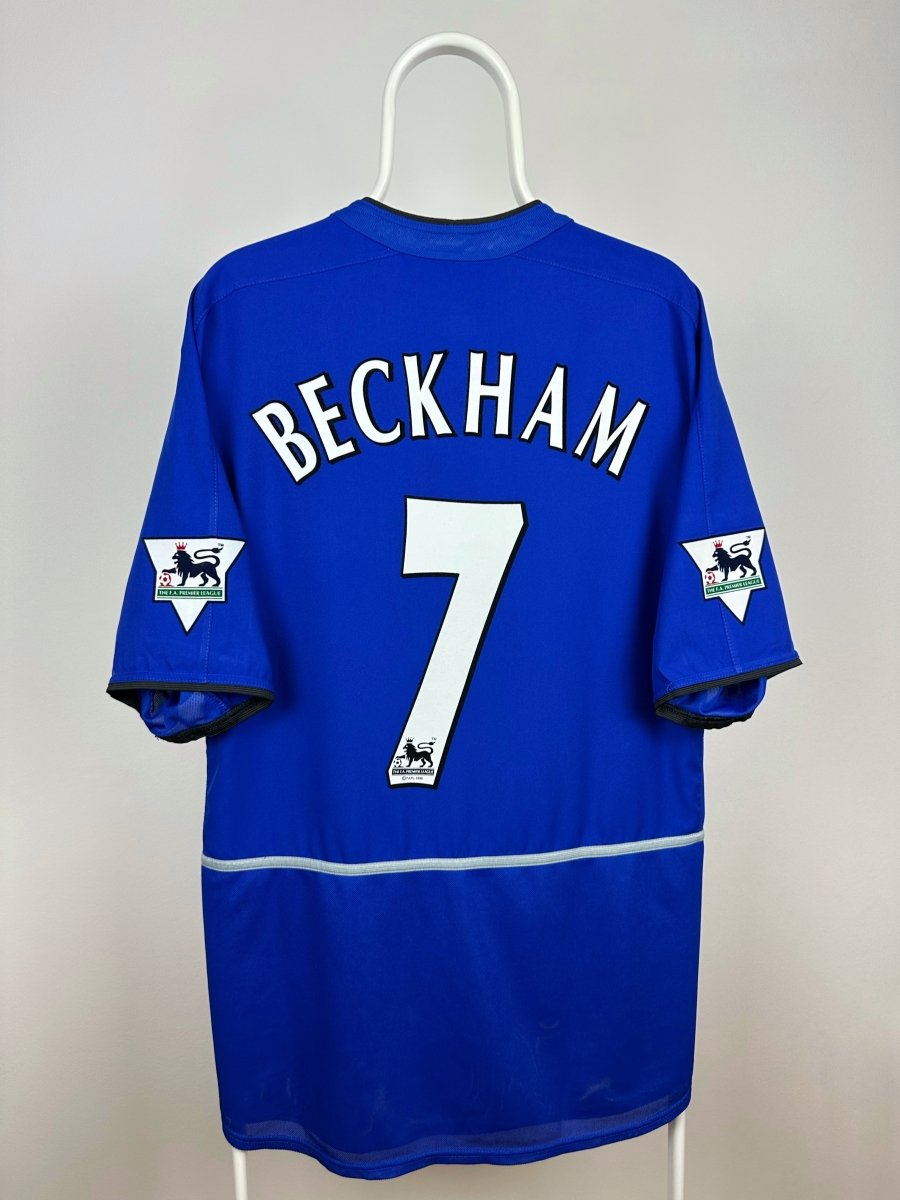 David Beckham - Manchester United 2002/03 udebane trøje XL 🏴󠁧󠁢󠁥󠁮󠁧󠁿 Fodboldshoppen_dk 1