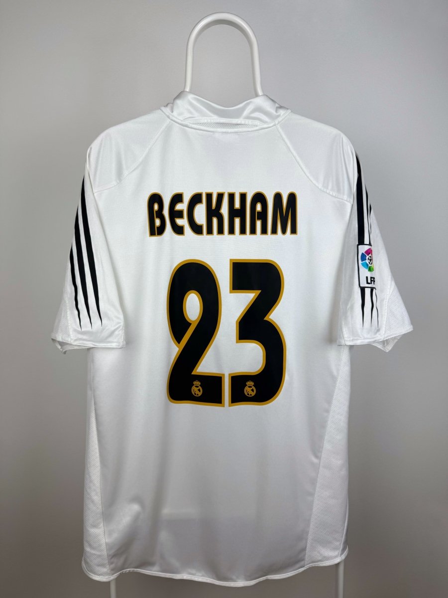 David Beckham - Real Madrid 2004/05 hjemmebane trøje XL 🏴󠁧󠁢󠁥󠁮󠁧󠁿 Fodboldshoppen_dk 1