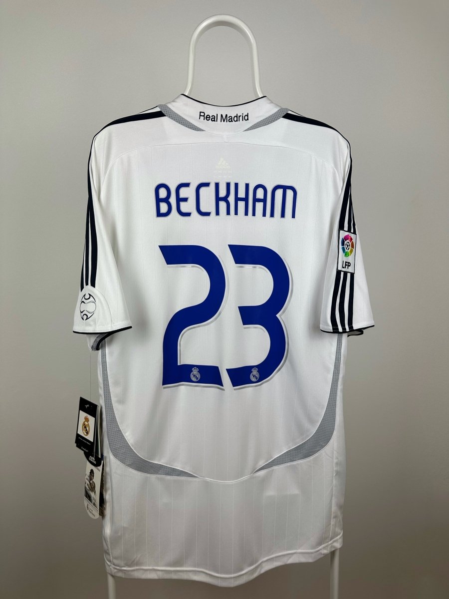 David Beckham - Real Madrid 2006/07 hjemmebane trøje L 🏴󠁧󠁢󠁥󠁮󠁧󠁿 Fodboldshoppen_dk 1