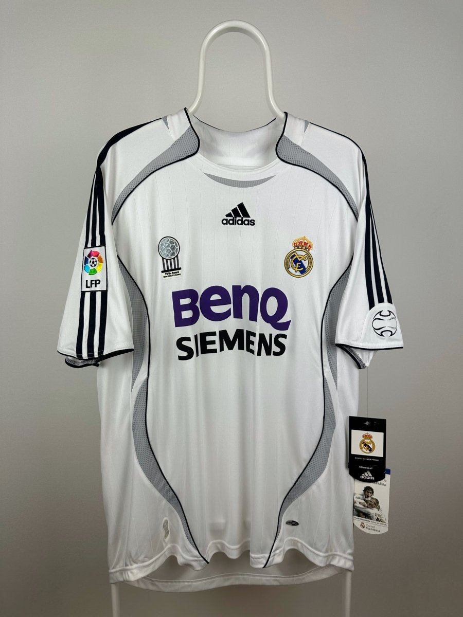 David Beckham - Real Madrid 2006/07 hjemmebane trøje L 🏴󠁧󠁢󠁥󠁮󠁧󠁿 Fodboldshoppen_dk 2