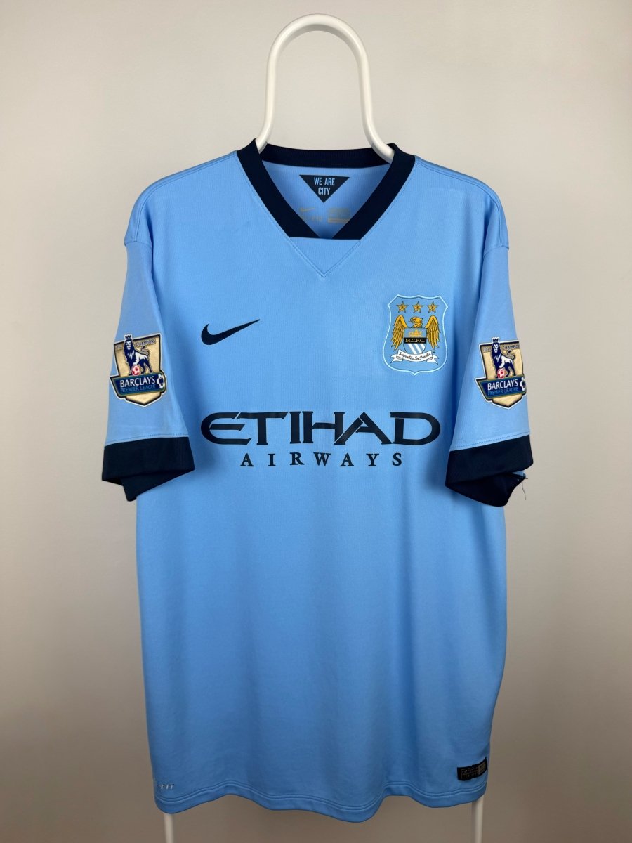 Edin Dzeko - Manchester City 2014/15 hjemmebane trøje XL 🇧🇦 Fodboldshoppen_dk 2