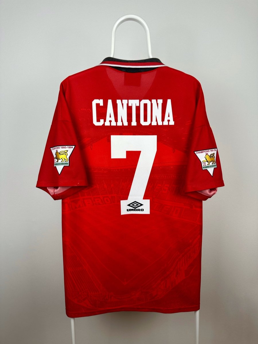 Eric Cantona - Manchester United 1994/95 hjemmebane trøje L 🇫🇷 Fodboldshoppen_dk 1