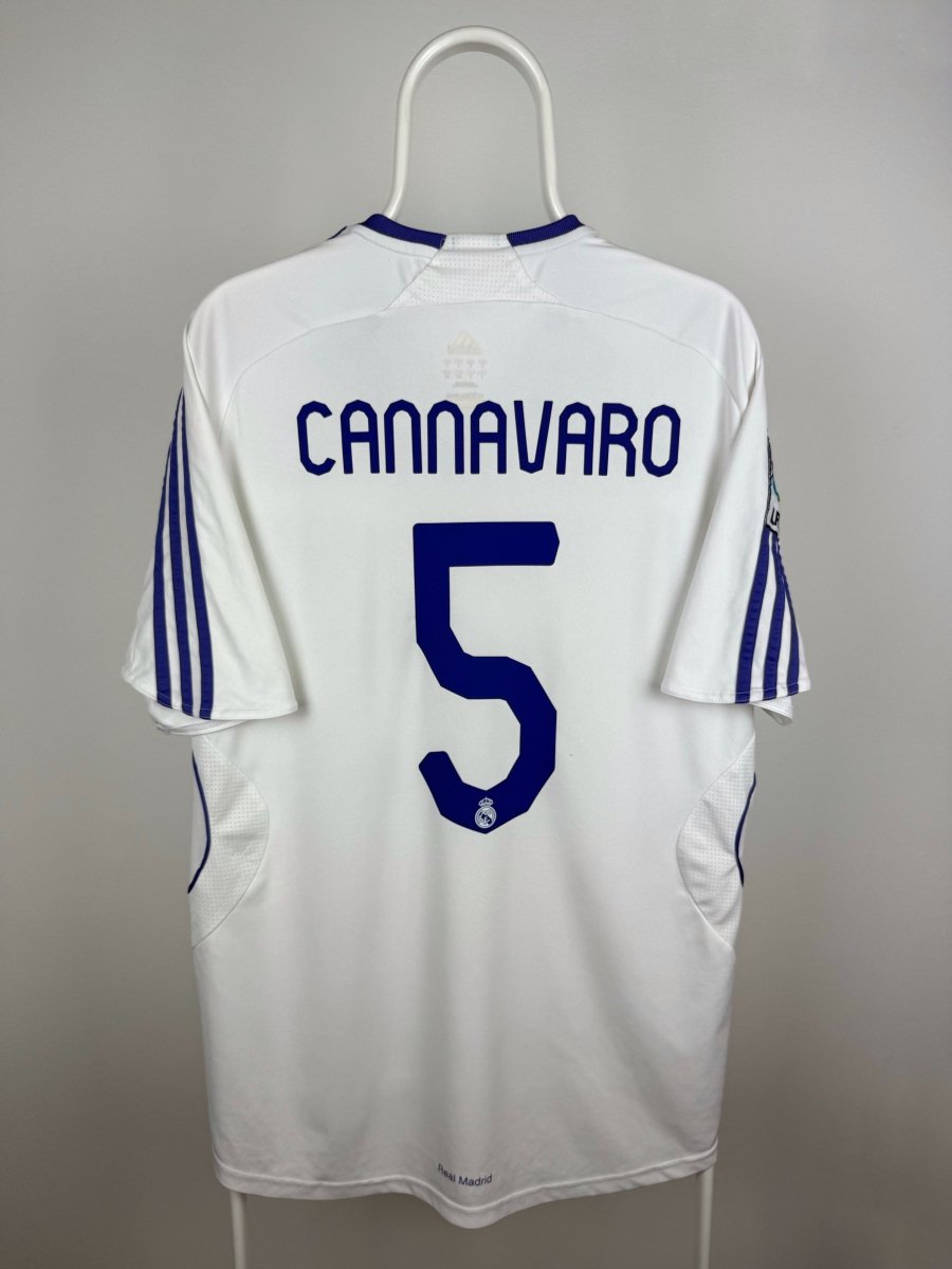 Fabio Cannavaro - Real Madrid 2007/08 hjemmebane trøje L 🇮🇹 Fodboldshoppen_dk 1